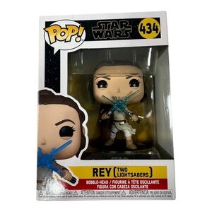Funko Pop! Star Wars Rey‎ Two Lightsabers #434 Bobble-Head Vinyl Figure